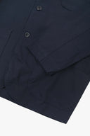 Closer detail view of hip patch pocket, cuff and the extra durable weave of the organic cotton twill fabric.