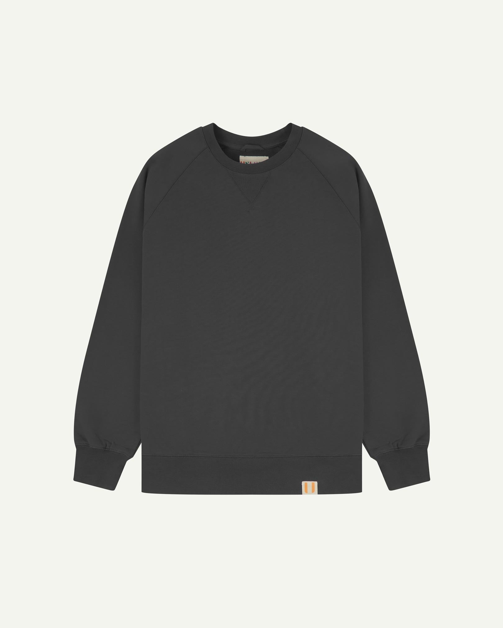 7005 faded black cotton jersey sweatshirt uskees