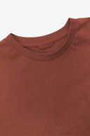 7010 Long sleeve t-shirt - chestnut