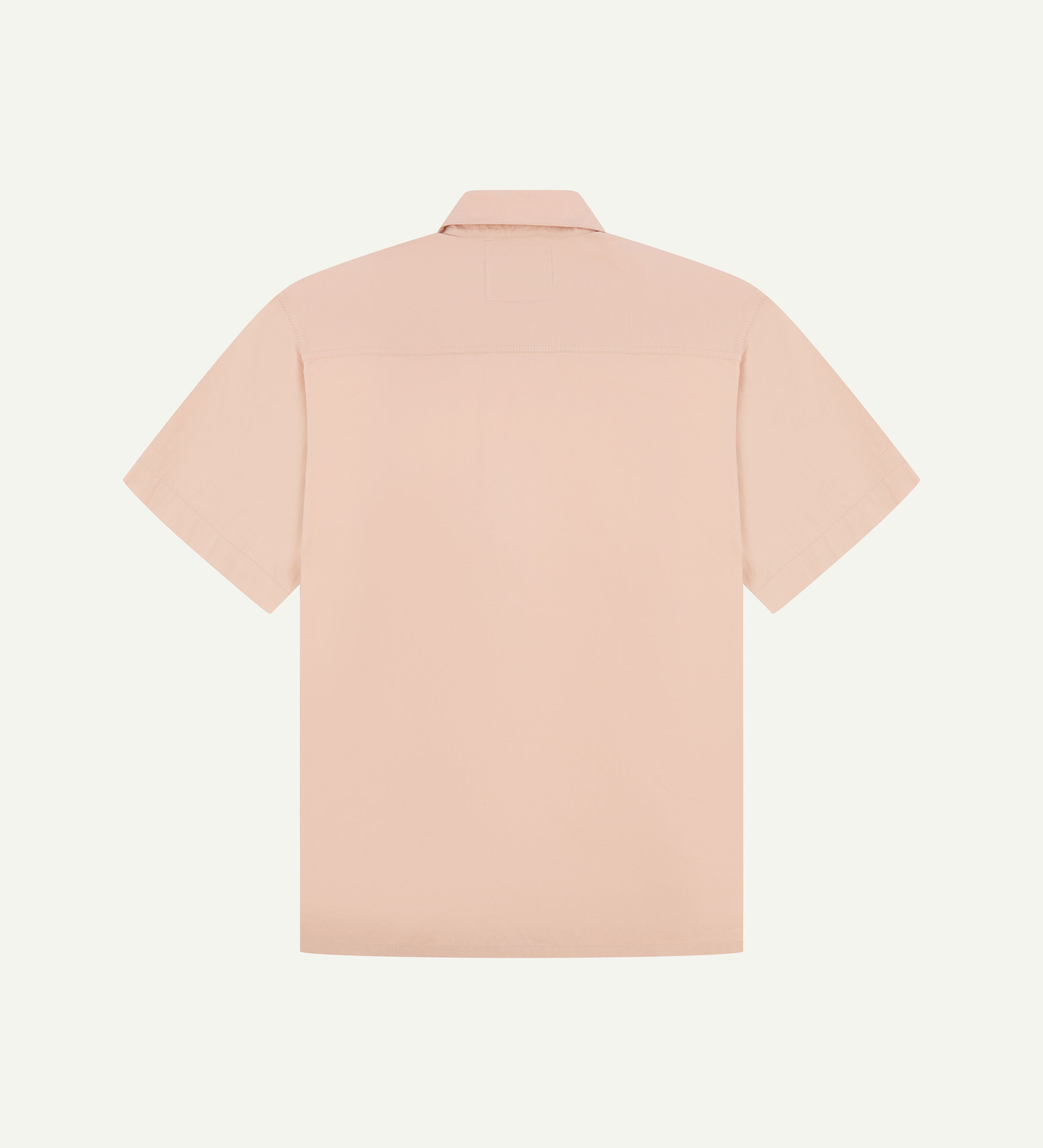 back flat shot of uskees dusty pink men's short sleeve lightweight shirt