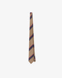Front flat view of Uskees Repp 4014 striped tie