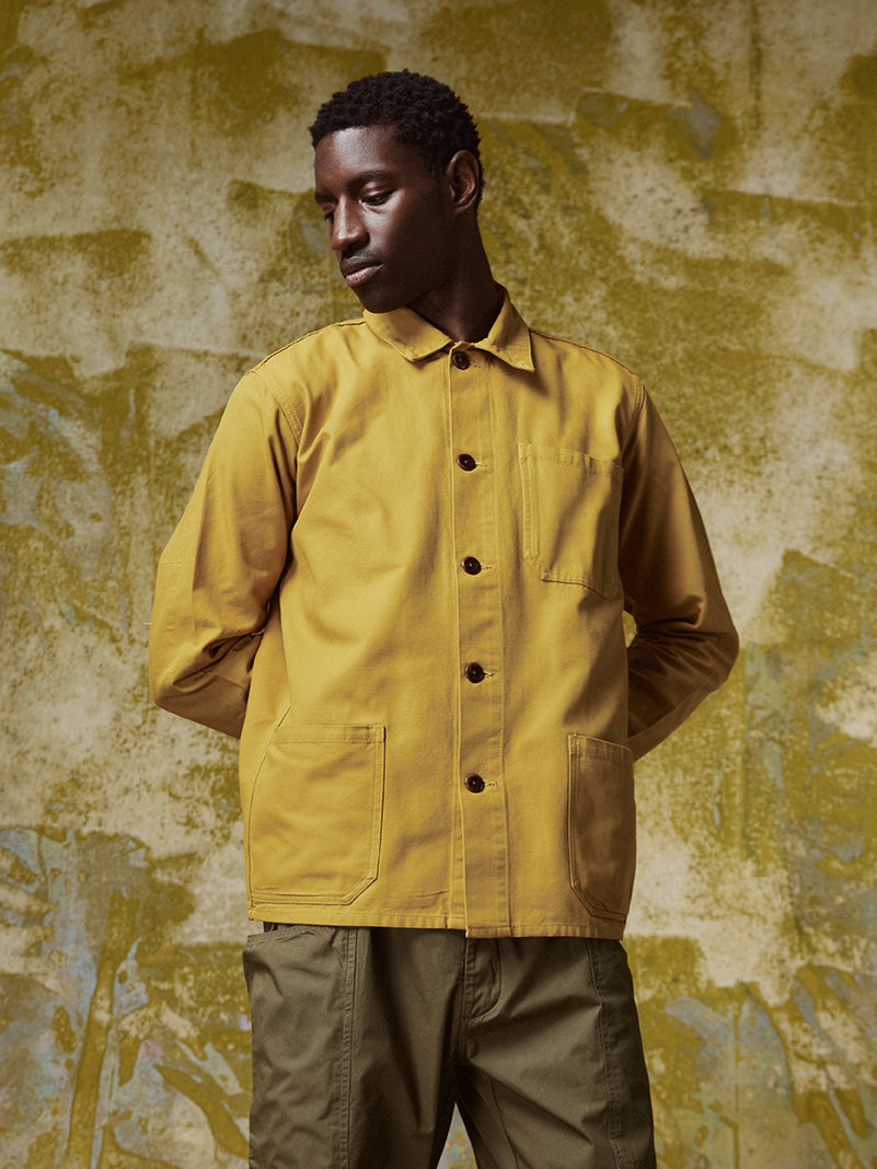#3001 buttoned overshirt - yellow