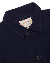 #3001 buttoned cord overshirt - midnight blue