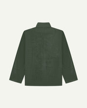 #3001 buttoned cord overshirt - vine green