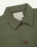 3001 buttoned overshirt - army green