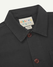 #3001 buttoned overshirt - charcoal