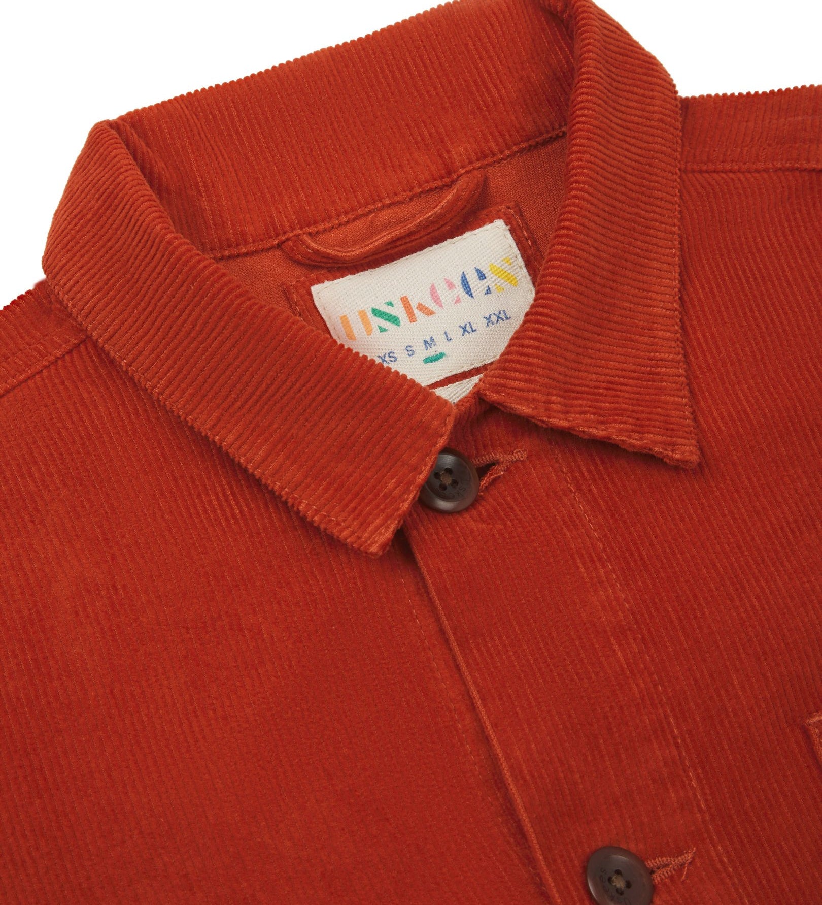 size label, collar and hanging loop.