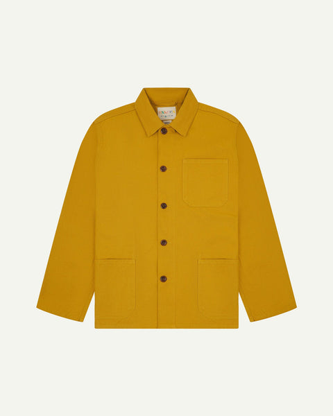 #3001 Yellow Buttoned Overshirt USKEES Organic Apparel