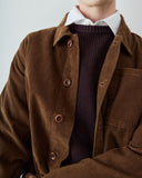 3001 Cord overshirt - brown