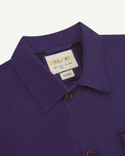 La chemise de travail boutonnée #3003 Violet