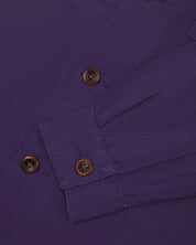 zero waste - #3003 buttoned workshirt - purple