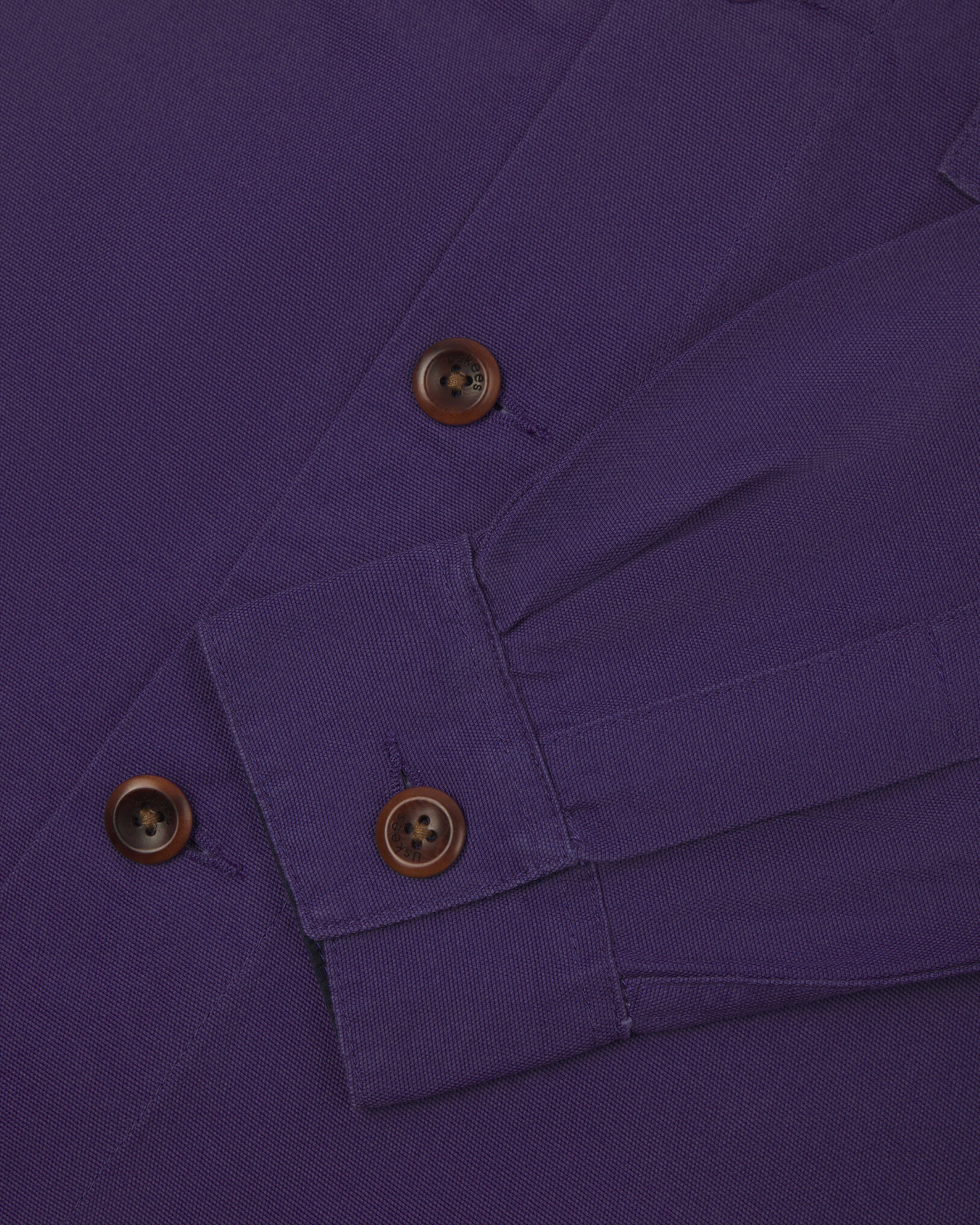 zero waste - #3003 buttoned workshirt - purple