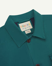 zero waste - #3003 buttoned workshirt - super green