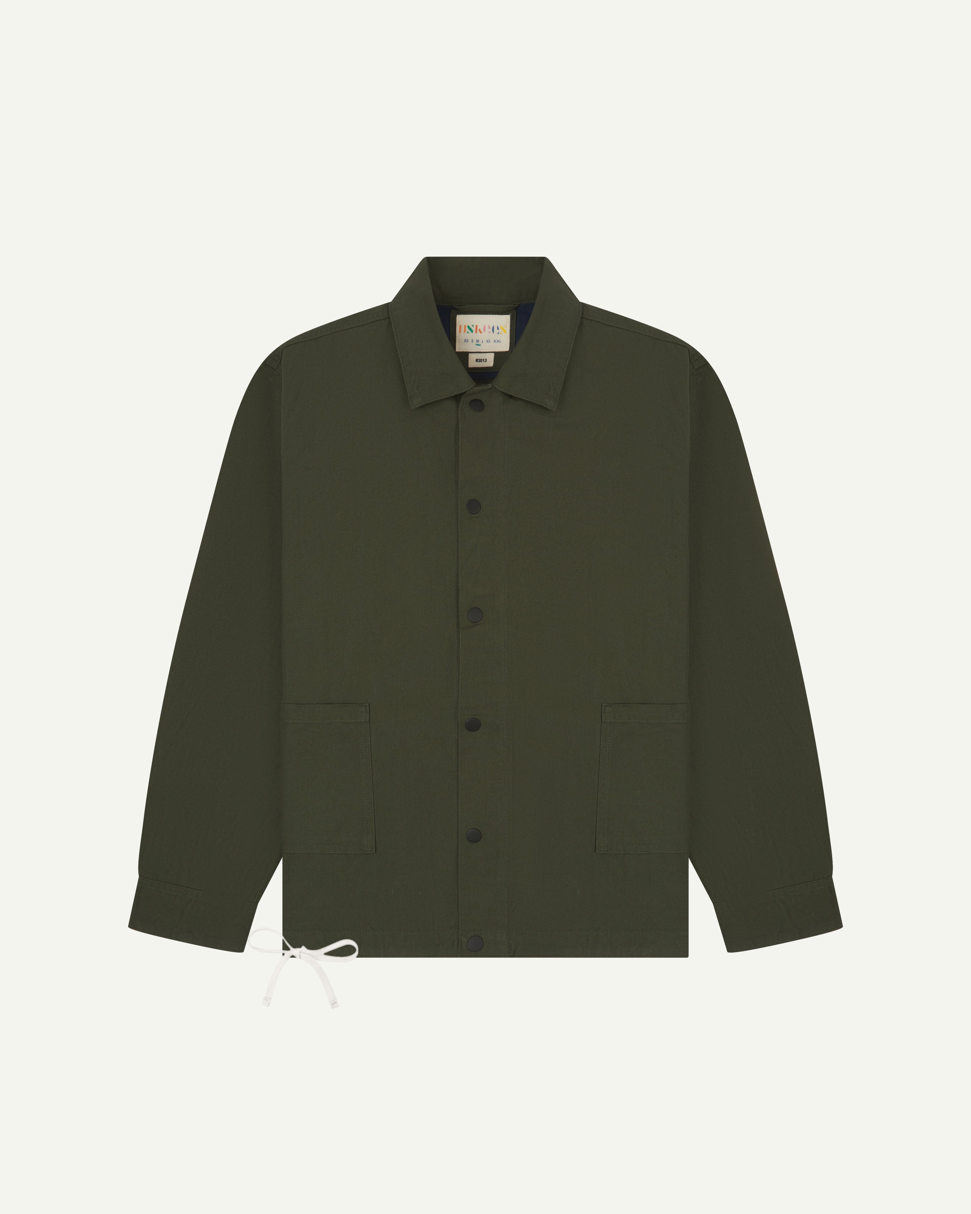 #3013 Vine Green Oversized Coach Jacket | USKEES Apparel