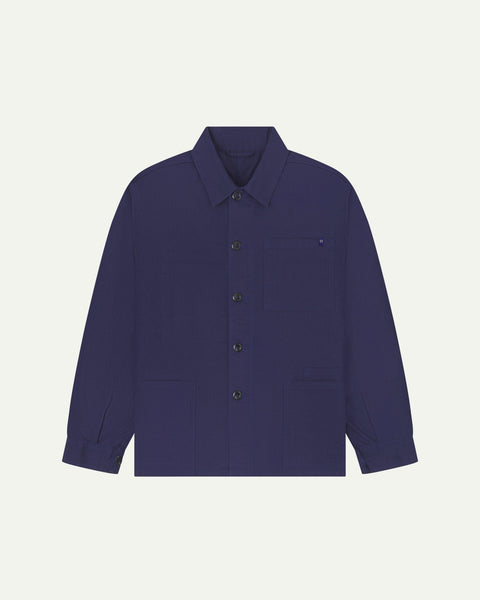 Post O'Alls Engineers' Jacket Herringbone Denim Double Indigo