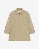 Front flat view of Uskees 3048 beige car coat for men.