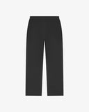 Back flat view of 5020 drill utility pants in charcoal grey. Indicating relaxed fit, two jetted pockets and length falling just above the ankle.