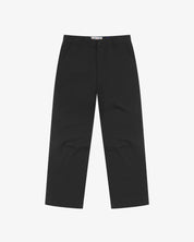 Uskees black twill trousers for men presented on a white background