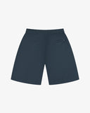 Back view of blueberry men's 5024 ripstop utility shorts by Uskees. Clear view of the two jetted pockets and discreet logo label.