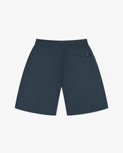 Back view of blueberry men's 5024 ripstop utility shorts by Uskees. Clear view of the two jetted pockets and discreet logo label.