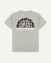 #7006 life's a buzz t-shirt - grey marl