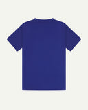 Back view of Uskees Ultra Blue short sleeve t-shirt on a white background