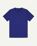 Uskees ultra blue t-shirt for men on a light gray background