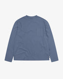 7010 Essential Langarm-T-Shirt – Kornblumenblau