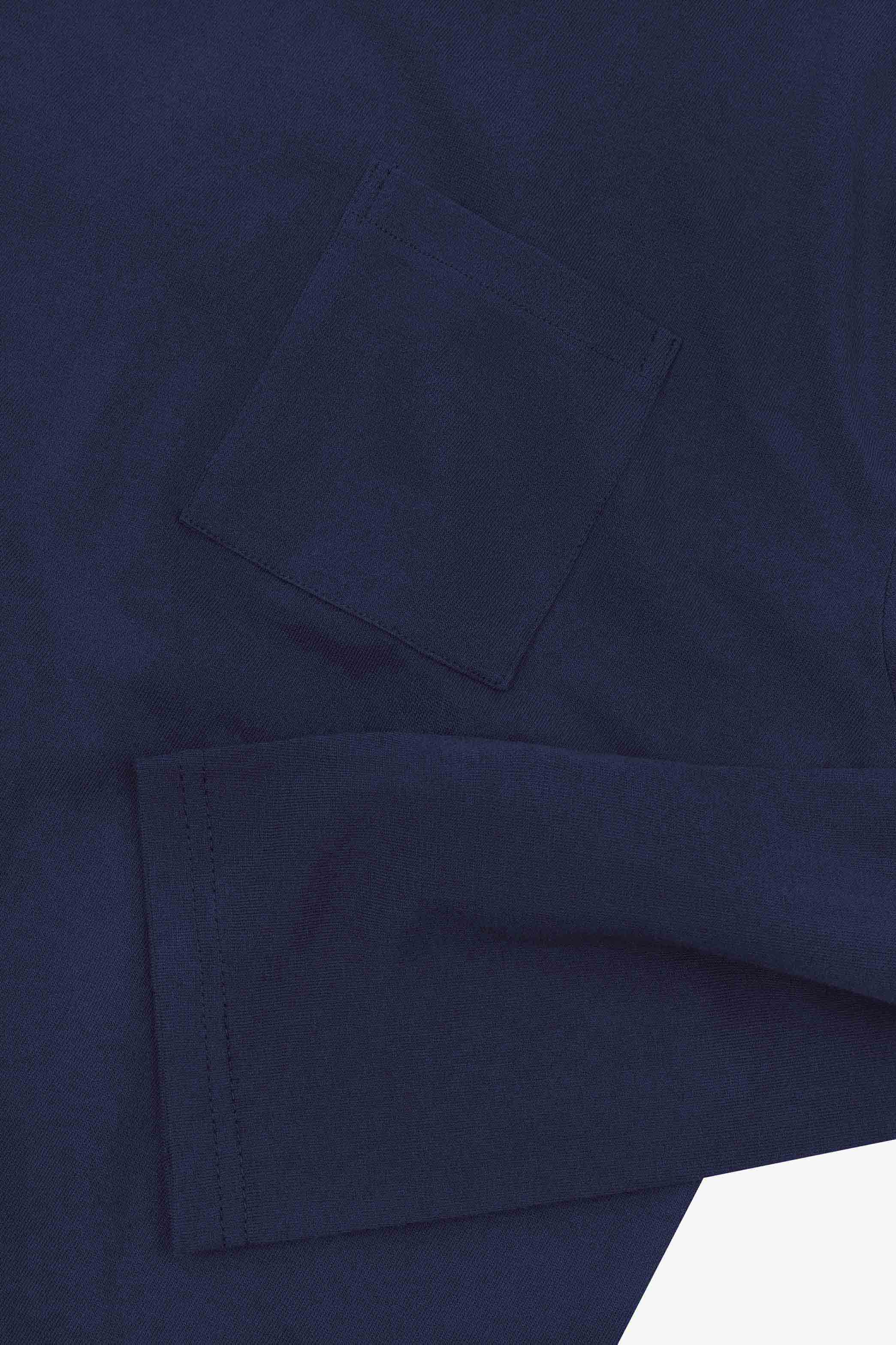 7010 Long sleeve t-shirt - deep indigo