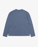 7010 Essential Langarm-T-Shirt – Kornblumenblau