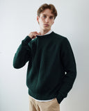 7013 Crew knit jumper - epsom downs green