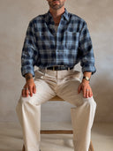 6015 Method Shirt – Navy-Karo