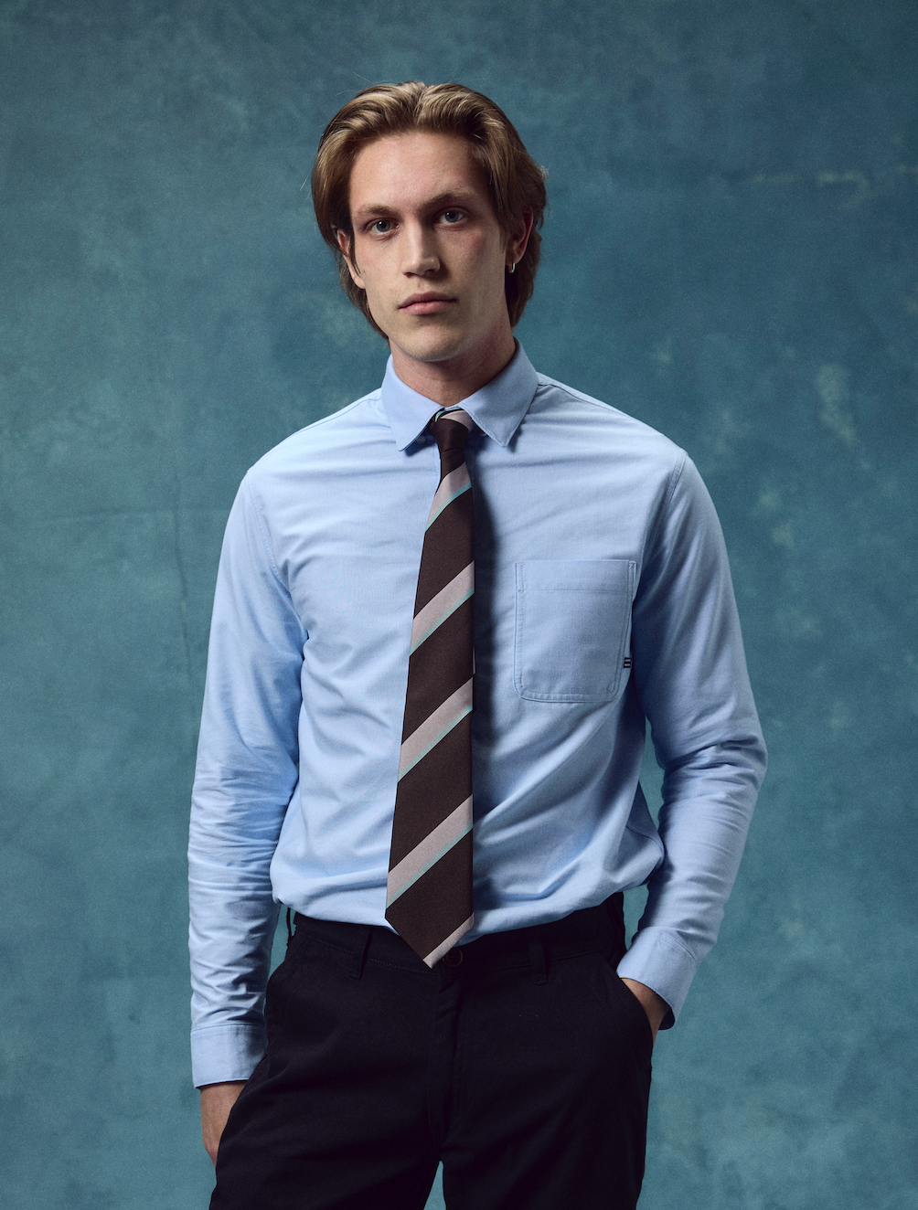 #6006 oxford shirt - sky blue