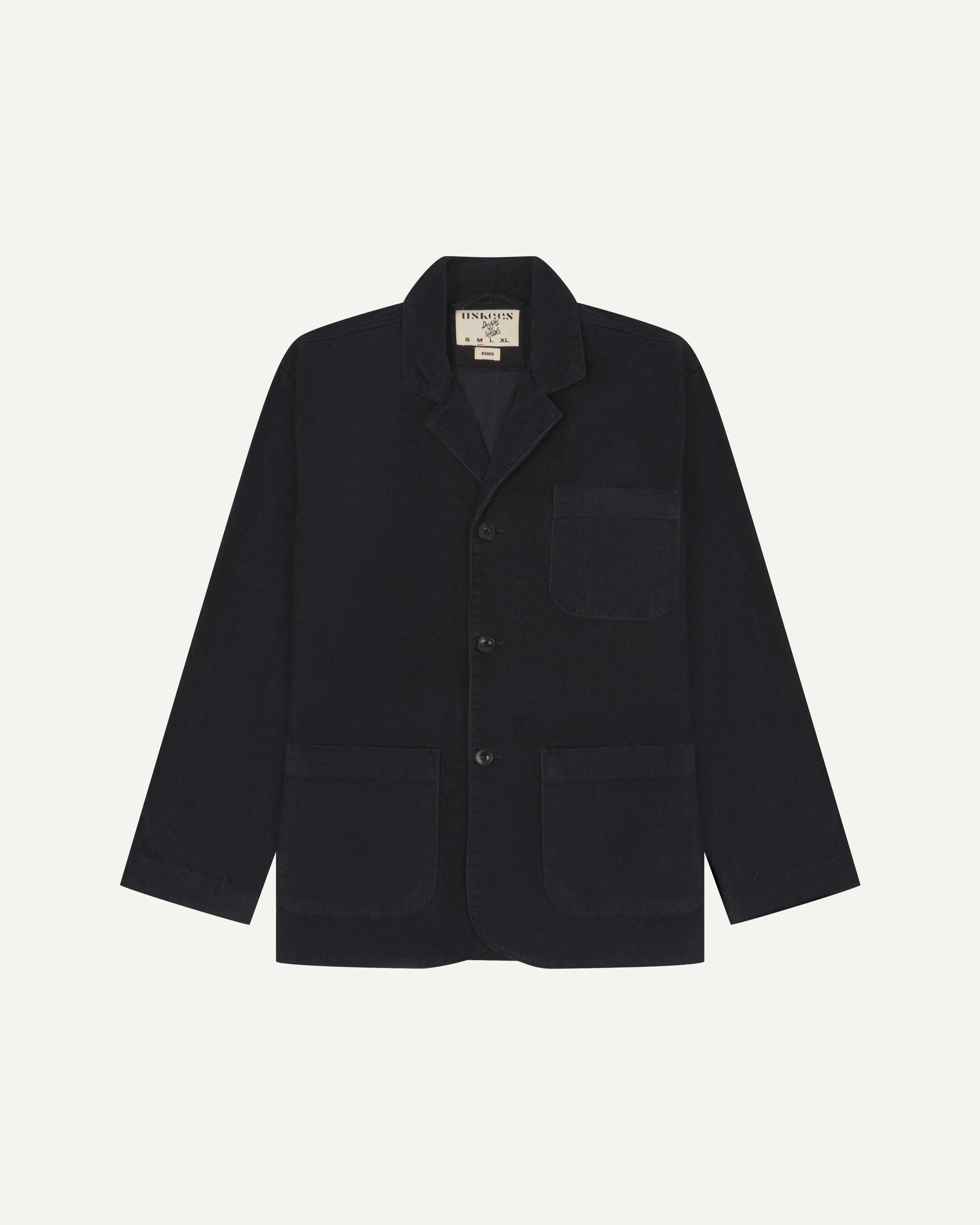 3001 Buttoned cord overshirt - discontinued branding - midnight blue