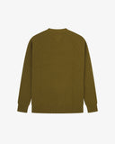 7013 Crew knit jumper - woodland green