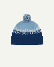 #4012 lambswool snowflake hat - ultra blue