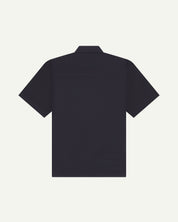 #6003 lätt kortärmad skjorta - midnattsblå