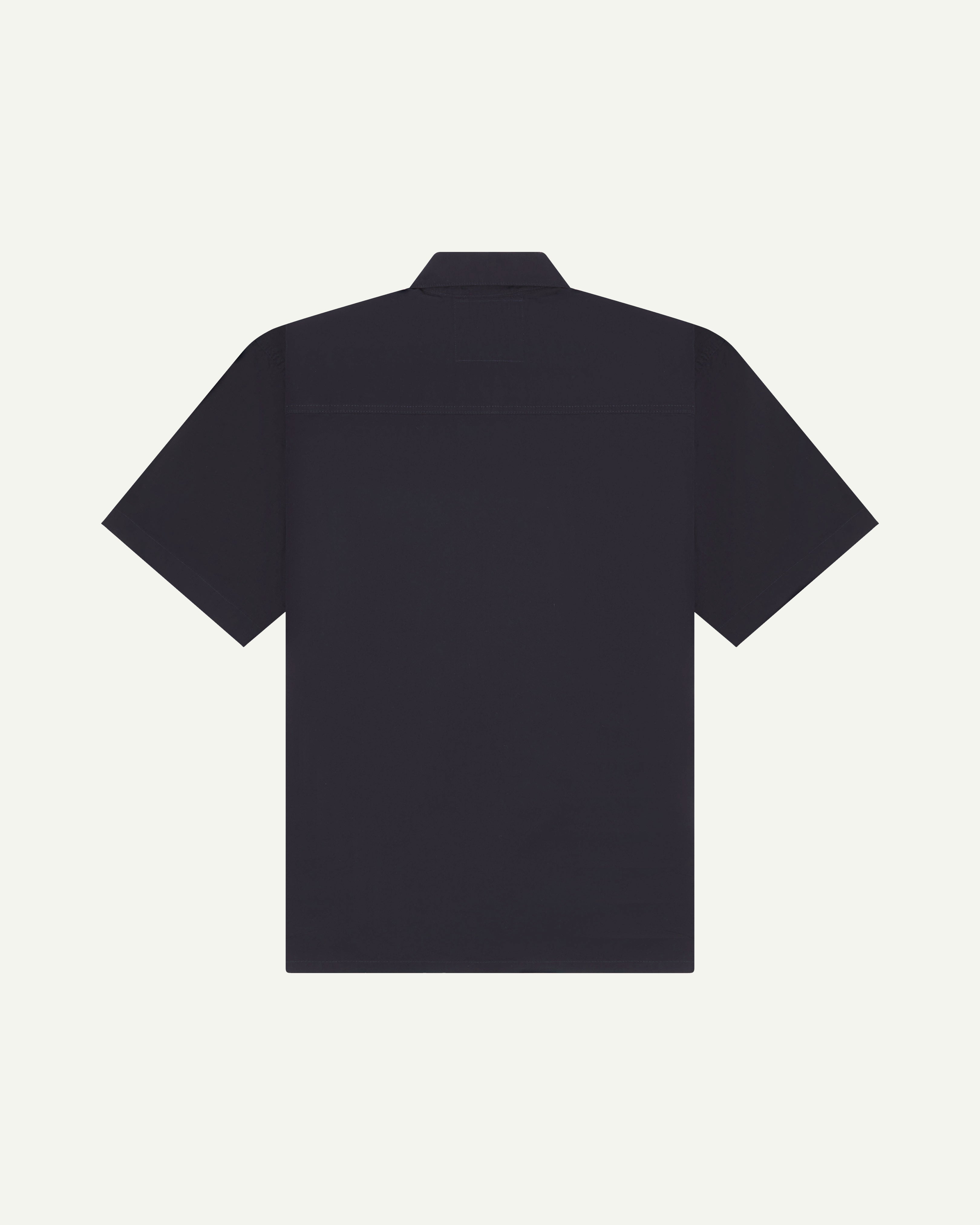 #6003 lätt kortärmad skjorta - midnattsblå