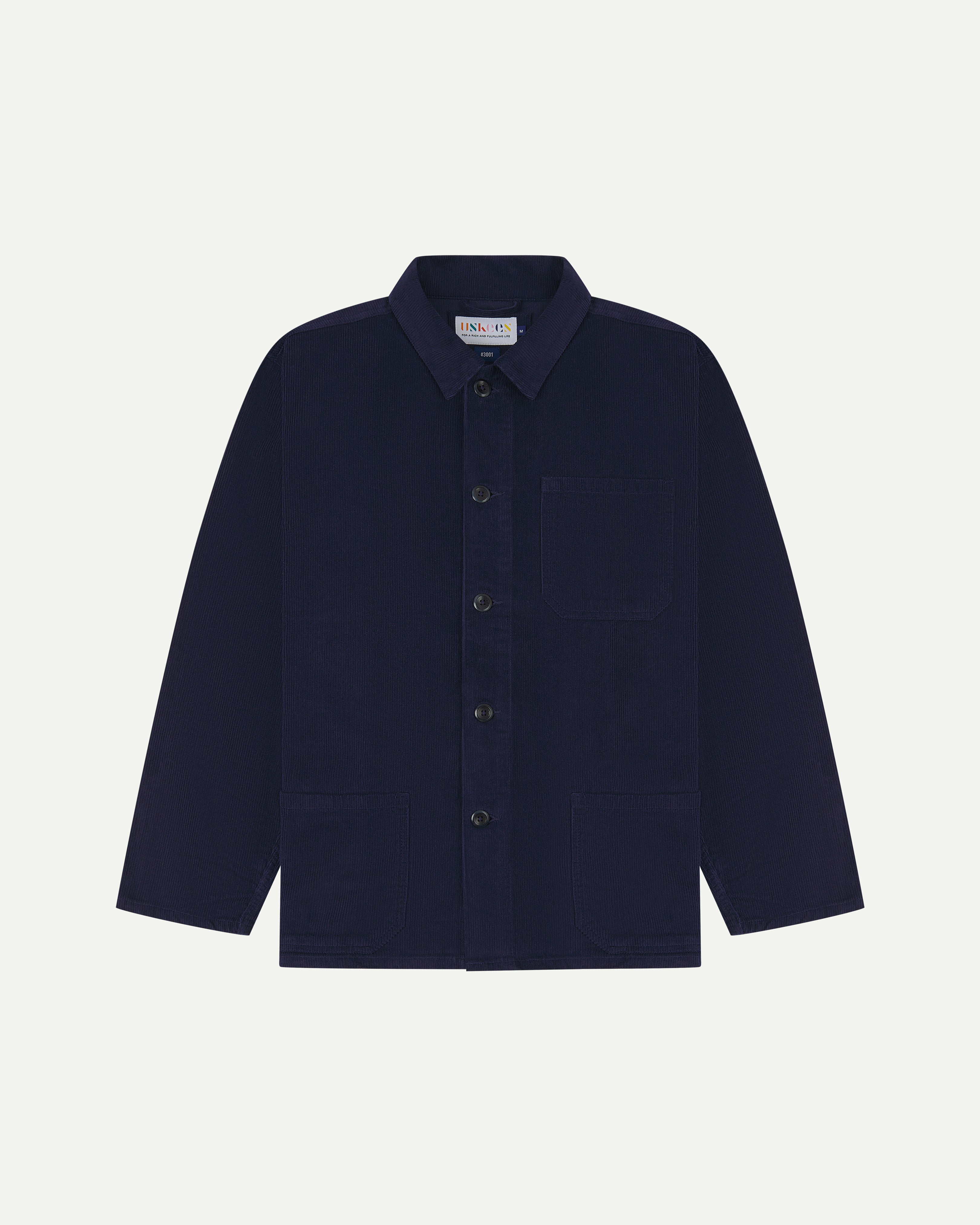 3001 Cord buttoned overshirt - deep indigo