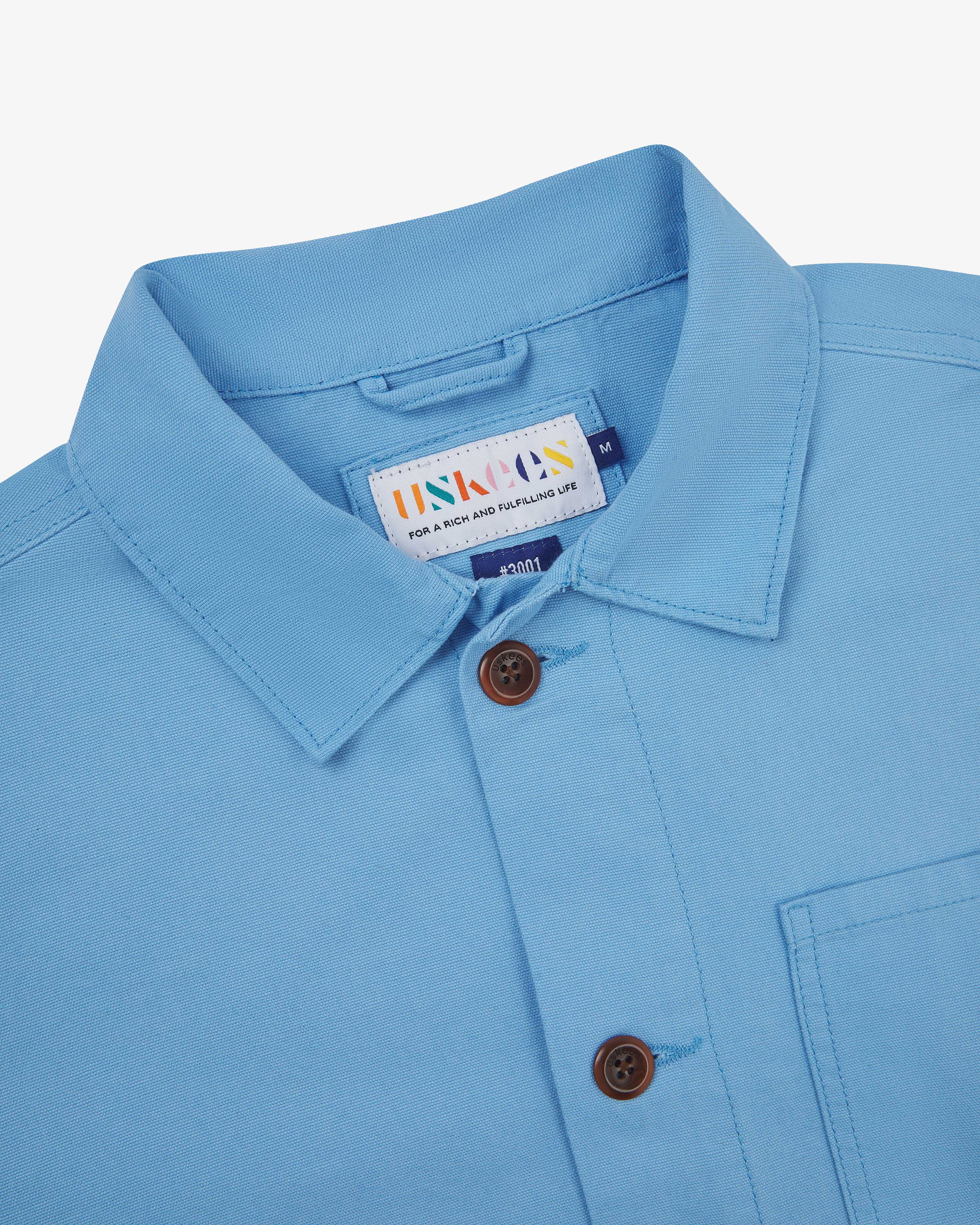 3001 Buttoned overshirt - powder blue