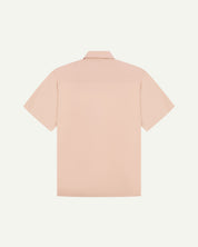 back flat shot of uskees dusty pink men's short sleeve lightweight shirt