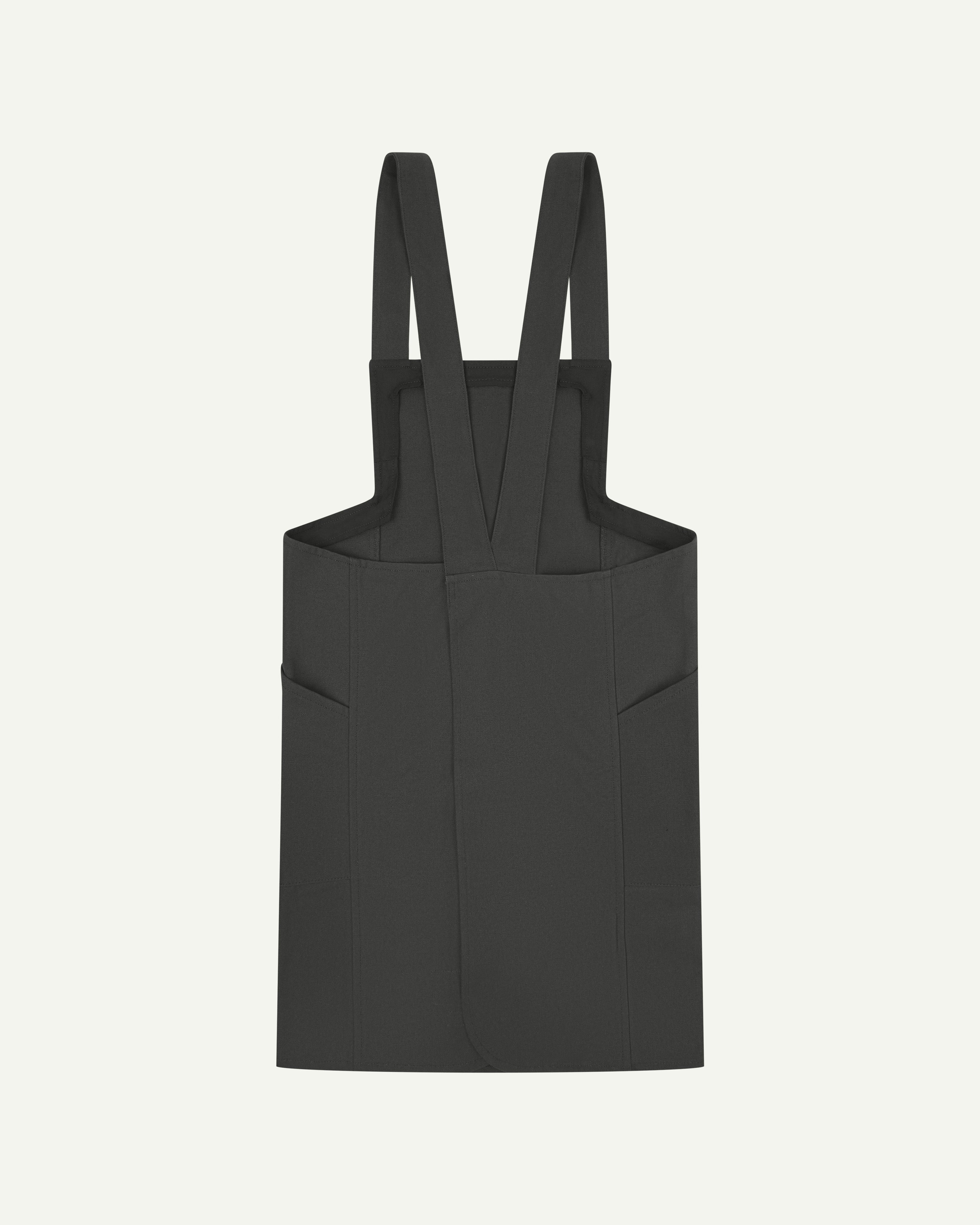 #9003 japanese-style canvas apron - charcoal