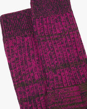 4006 Colour Fuzz Socks - magenta sunset