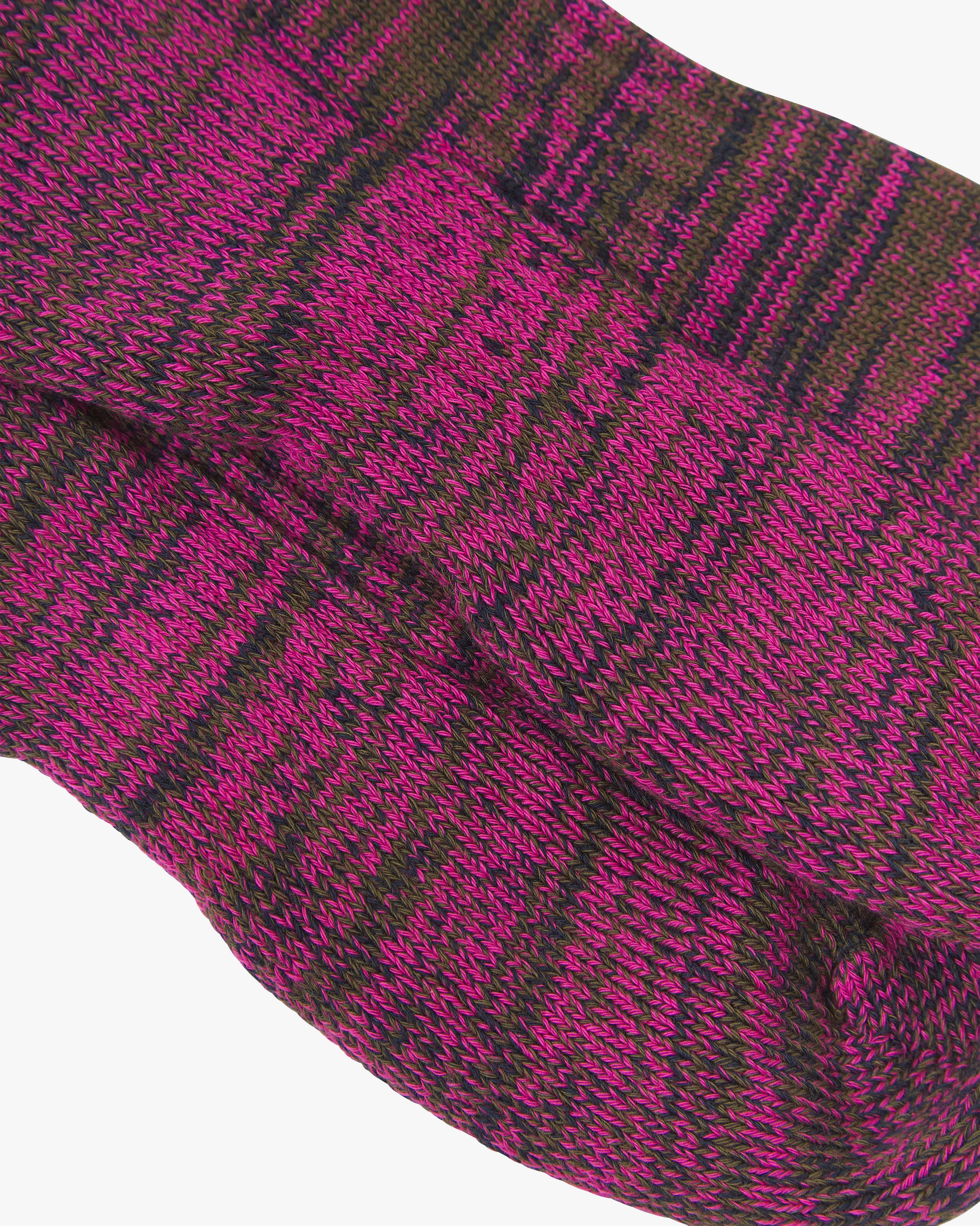 4006 Colour Fuzz Socks - magenta sunset