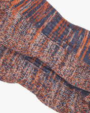 4006 Colour Fuzz Socks - volcanic orange