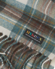 4013 Tartan Lambswool Scarf - green