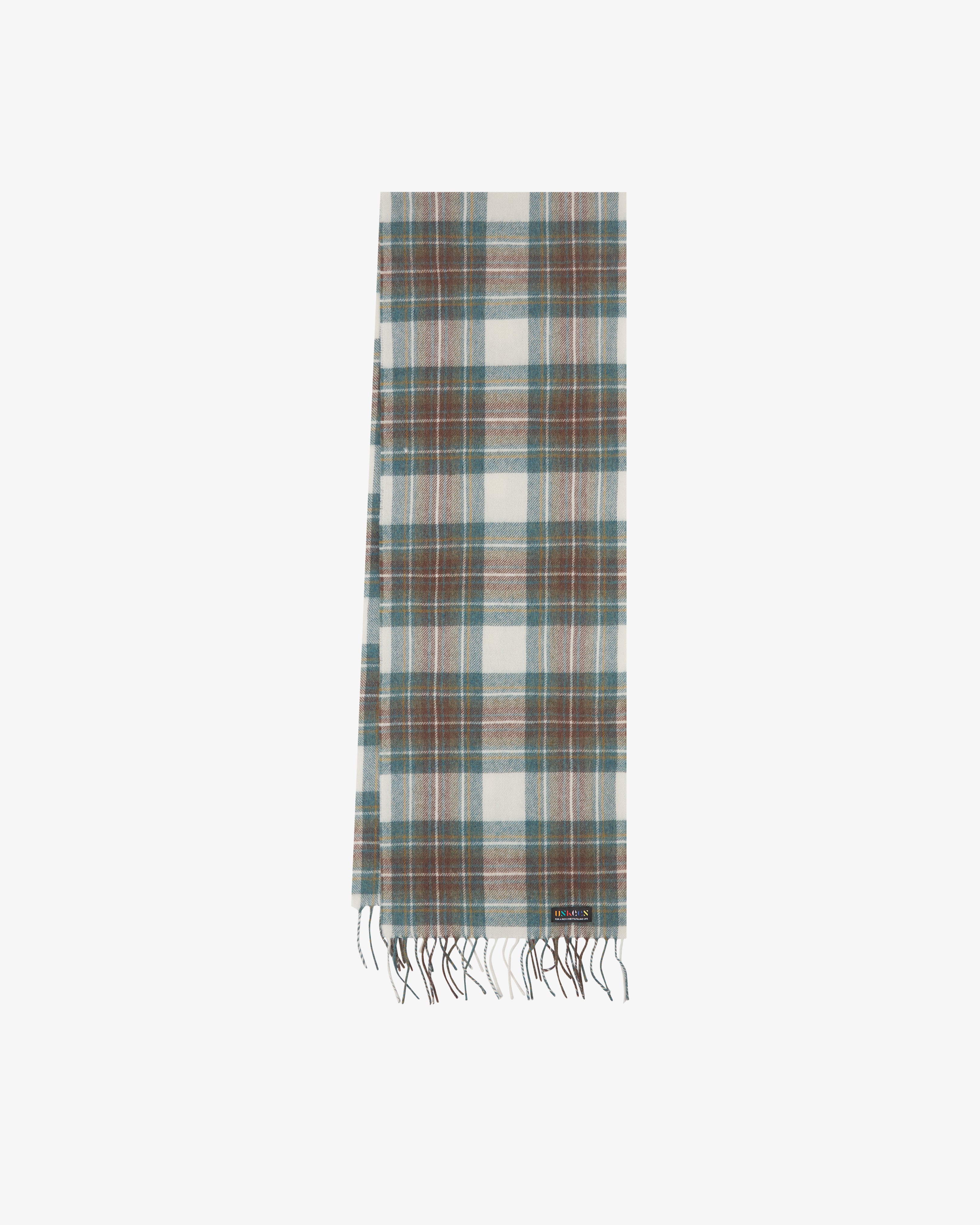 4013 Tartan Lambswool Scarf - green
