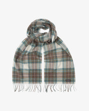 4013 Tartan Lambswool Scarf - green
