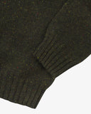 7019 Alderney crewneck jumper - speckled kelp