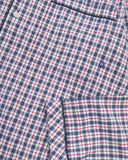 ! 4016 Pyjama Suburban - carreaux bleu marine/rouge cerise